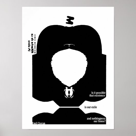 Emil Cioran Quote Poster (Voorkant)