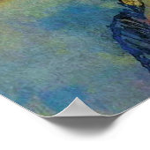 Emil Nolde Mountain Landscape Valley with Sunset Poster (Hoek)