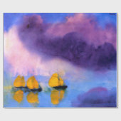 Emil Nolde - Zee met gewelddadige wolken en zeilbo Cadeaupapier (Vlak)