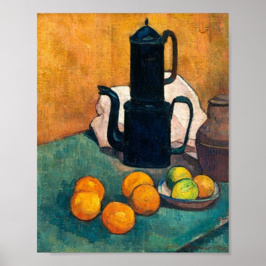 Emile Bernard: De blauwe koffiepot, 1888 Poster (Voorkant)