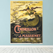 Emile Bertrand poster Jules Massenet's Cendrillon Canvas Afdruk (Insitu (Houten vloer))