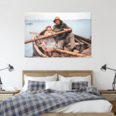 Émile Renouf - De helpende hand (1881) Canvas Afdruk (Insitu (Slaapkamer))