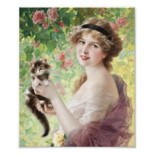Emile Vernon Precious Kitten Print Foto Afdruk