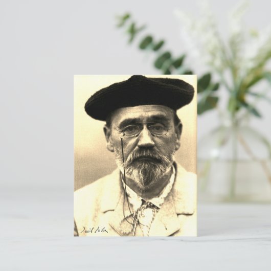 Émile Zola, ca. 1902 Briefkaart (Staand voorkant)