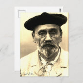 Émile Zola, ca. 1902 Briefkaart (Voorkant / Achterkant)