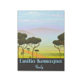 Emilia-Romagna Italië reisposter Notitieblok (Gedraaid)