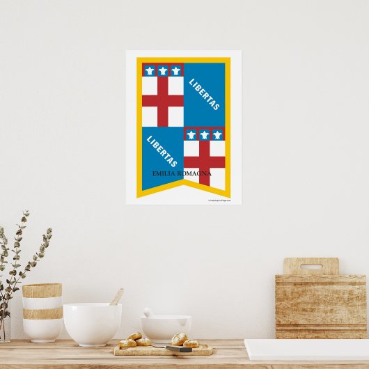 Emilia Romagna Regio Poster (Keuken)