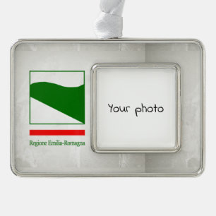Emilia-Romagna Verzilverd Kader Ornament