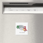 Emilia Romagna Vlag Italië Retro Regio Kaart Magneet (Insitu (Vaatwasser))