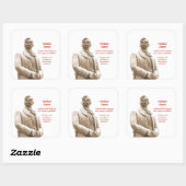 Émiliano Zapata citation autocollant (Feuille)