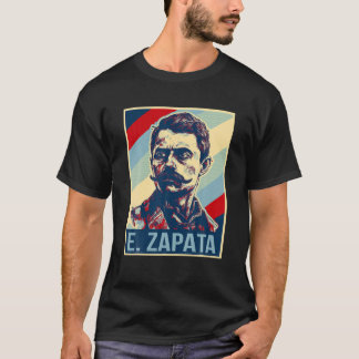 Emiliano Zapata Poster Mexican Revolution Hero T S T-shirt
