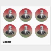 Emiliano Zapata-sticker Ronde Sticker (Vel)