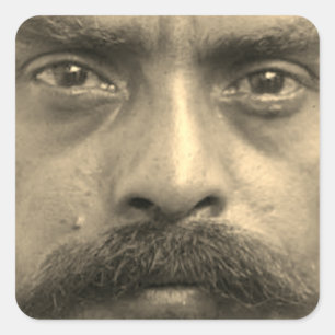 Emiliano Zapata Vierkante Sticker