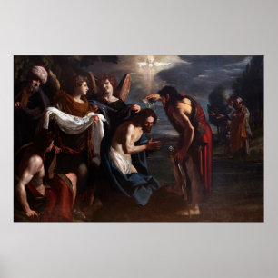 Emilio Savonanzi - De doop van Christus - Circa 16 Poster