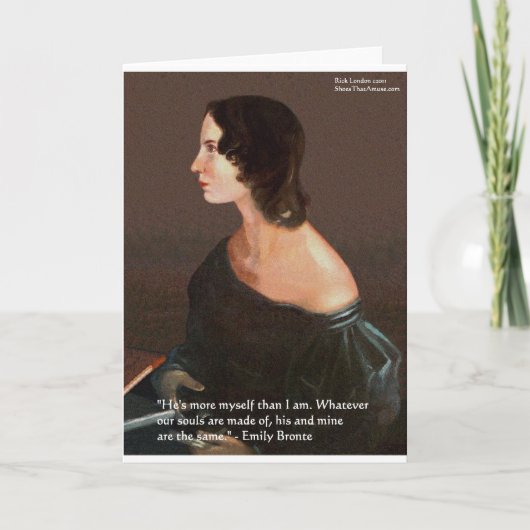 Emily Brontë "Âmes semblables" Cadeaux et Cartes d (Devant)