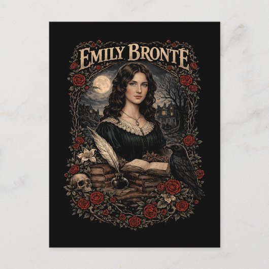 Emily Brontë Briefkaart (Voorkant)