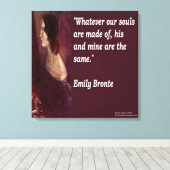 Emily Brontë & Citation "Nos Âmes" Impression sur (Insitu (Plancher de Bois))