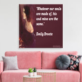 Emily Brontë & Citation "Nos Âmes" Impression sur (Insitu(Salon))