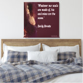 Emily Brontë & Citation "Nos Âmes" Impression sur (Insitu(Chambre))