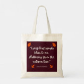 Emily Bronte Fall laat gedicht Tote Bag (Achterkant)