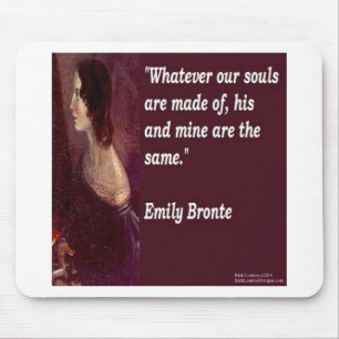 Emily Brontë & Famous Our Souls Citaat Muismat