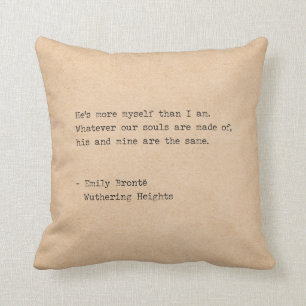 Emily Bronte Onze zielen zijn gemaakt van Kussen
