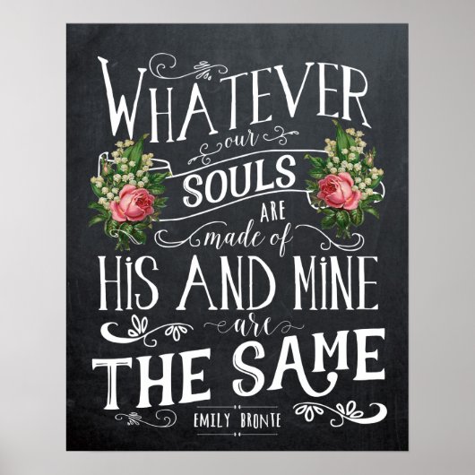 Emily Bronte quote print (Voorkant)