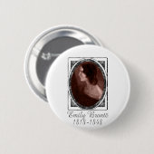 Emily Brontë Ronde Button 5,7 Cm (Voorkant /achterkant)