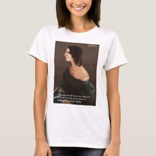 Emily Brontë "Zielen Eender" Liefdes Citaat Gesche T-shirt