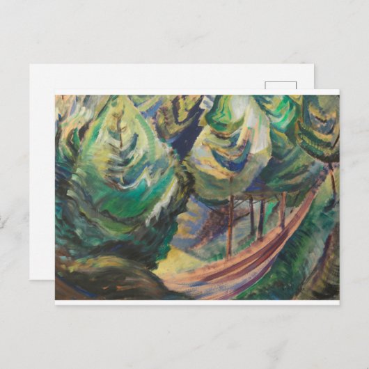 Emily Carr Path onder het Canadese landschap Briefkaart (Voorkant / Achterkant)