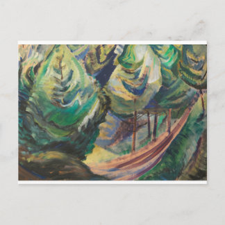 Emily Carr Path onder het Canadese landschap Briefkaart