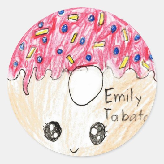 Emily: Circle Sticker (Voorkant)