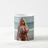 Emily Curvee vache imprimer bikini mug (Centre)