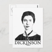 Emily Dickinson Briefkaart (Voorkant / Achterkant)