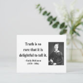 Emily Dickinson citaat 7b Briefkaart (Staand voorkant)