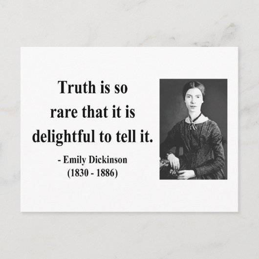 Emily Dickinson citaat 7b Briefkaart (Voorkant)
