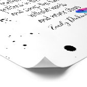 Emily Dickinson citeert hoopvolle waterverf veren Poster (Hoek)