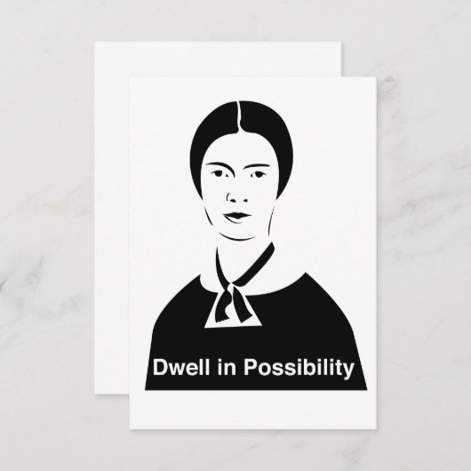 Emily Dickinson dans une invitation possible (Devant / Derrière)