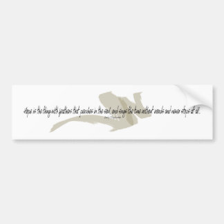 Emily Dickinson Het ding met de feathers Citaat Bumpersticker