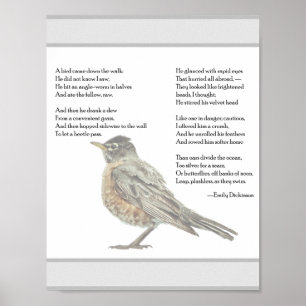 Emily Dickinson "In de tuin" Gedicht Poster