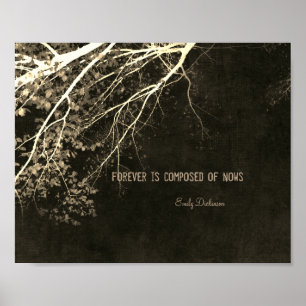 Emily Dickinson inspirerend citaat natuur poster