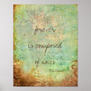 Emily Dickinson inspirerend citaat poster voor alt