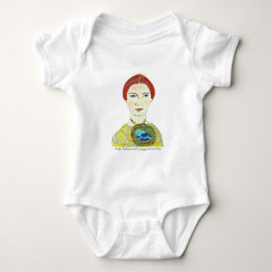 Emily Dickinson met een Vele Veathered Ding Romper