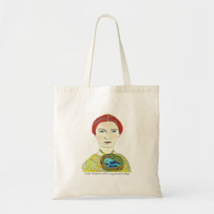 Emily Dickinson met een Vele Veathered Ding Tote Bag
