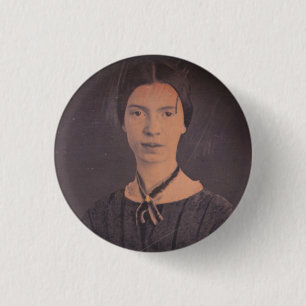 Emily Dickinson portret Ronde Button 3,2 Cm