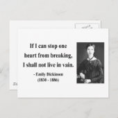 Emily Dickinson Quote 6b Briefkaart (Voorkant / Achterkant)