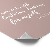 Emily Dickinson Quote Blush Script Typography Poster (Hoek)