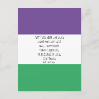 Emily Dickinson Quote Briefkaart