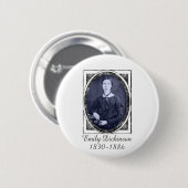 Emily Dickinson Ronde Button 5,7 Cm (Voorkant /achterkant)