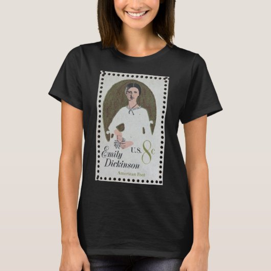 Emily Dickinson stempel  T-shirt (Voorkant)
